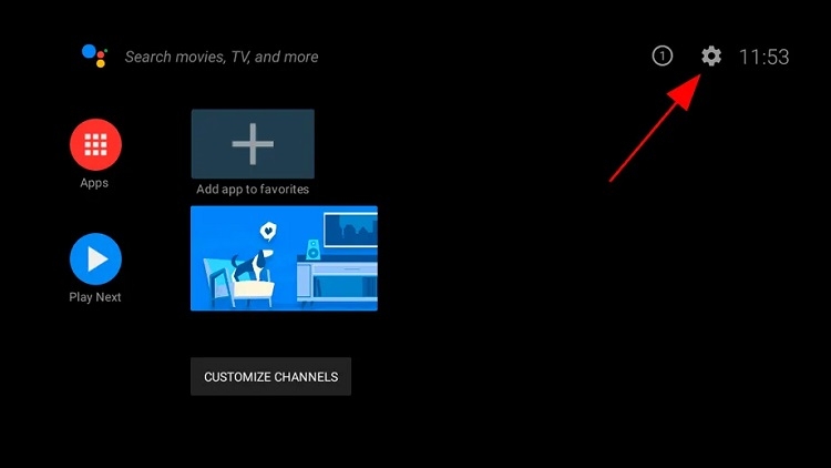 Bước 1: Truy cập vào mục Setting
