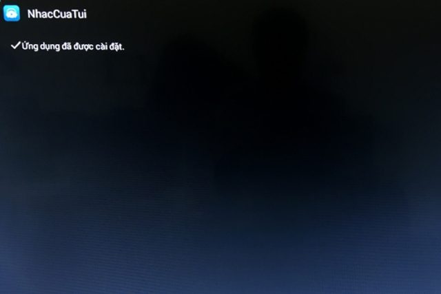 Sau một thời gian chạy lúc này ứng dụng sẽ được cài đặt lên trên tivi Asanzo của bạn.