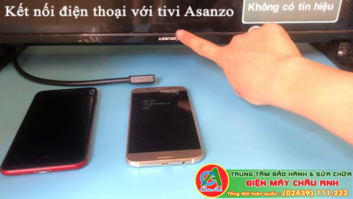 Kết nối điện thoại với tivi Asanzo siêu đơn giản
