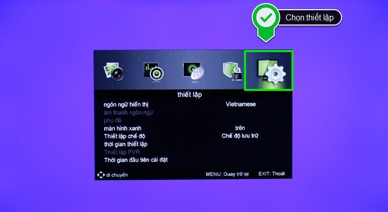 cách khôi phục cài đặt gốc và thiết lập lại trên tivi asanzo thường