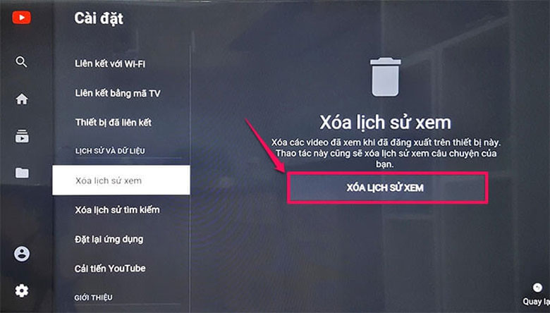lỗi youtube trên tivi sharp