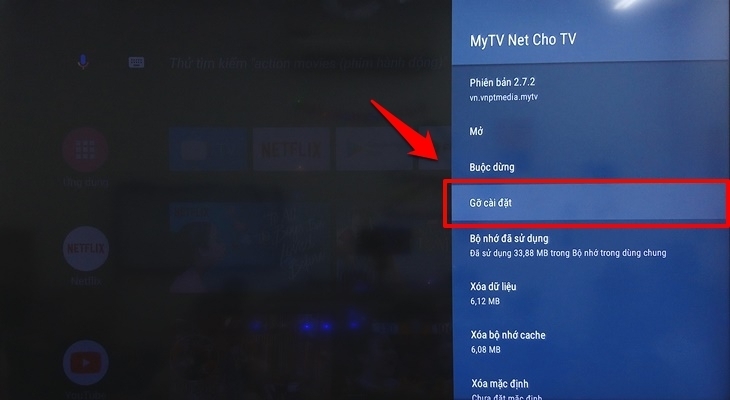 Tivi Sharp lỗi phần mềm