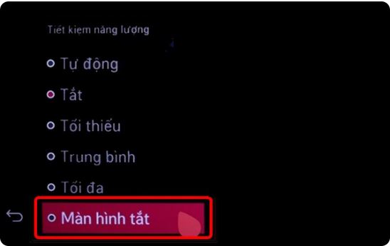 Cách tắt màn hình tivi Casper