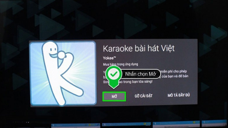 Hát karaoke trên tivi Xiaomi