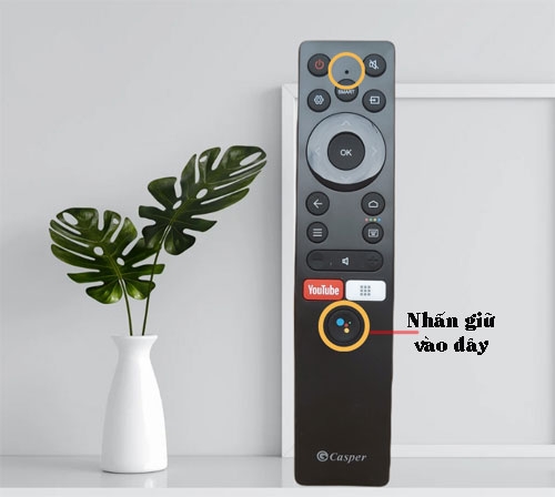 Remote tivi Casper không nhận giọng nói