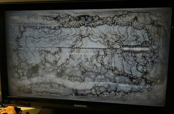 Tivi Samsung bị rộp màn hình