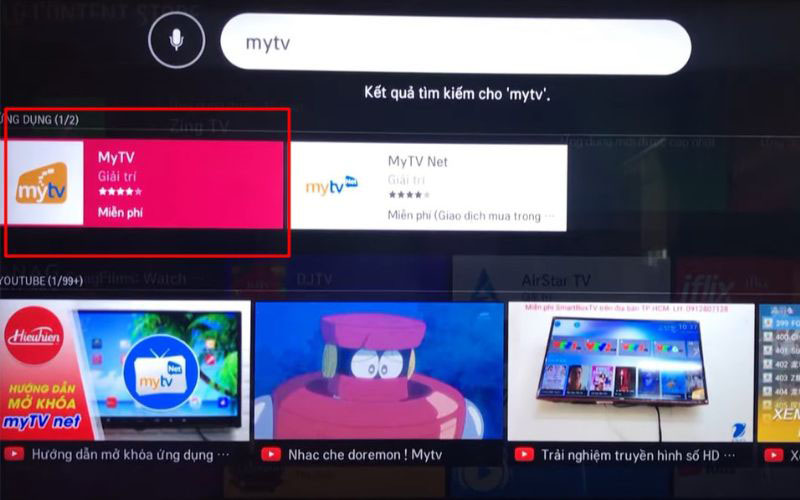 Cách cài đặt MyTV trên tivi TCL