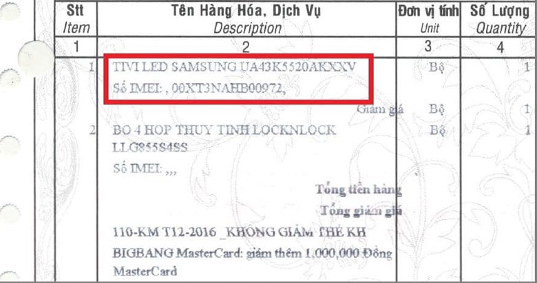 Cách kiểm tra tivi Samsung chính hãng