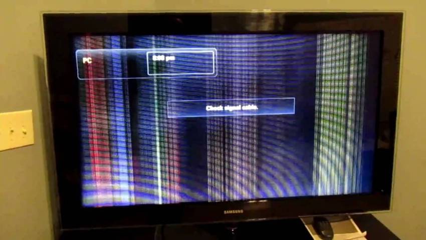 Lỗi panel trên tivi Samsung