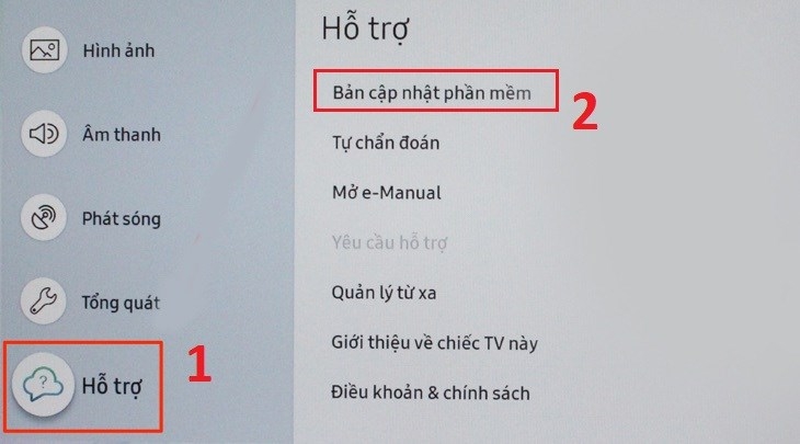 Sửa lỗi tivi Samsung nháy đèn đỏ 2 nhịp