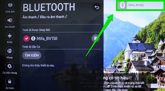 Bật Bluetooth trên tivi LG