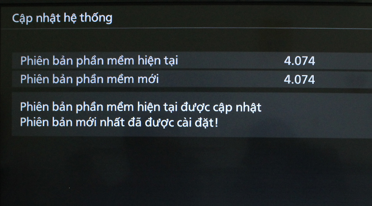 Cách cập nhật phần mềm tivi Panasonic