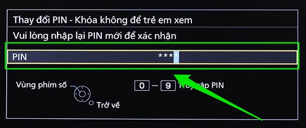 Cách đổi mã PIN tivi Panasonic