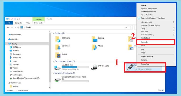 Lỗi khi kết nối USB với tivi Panasonic