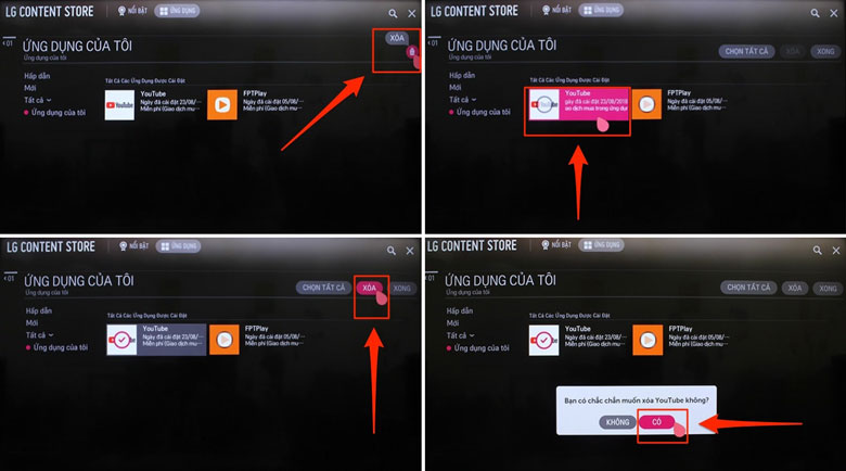 lỗi không load được video tivi lg