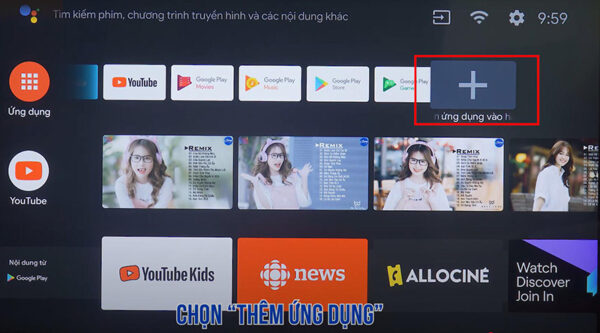 Tải ứng dụng trên Android tivi Panasonic