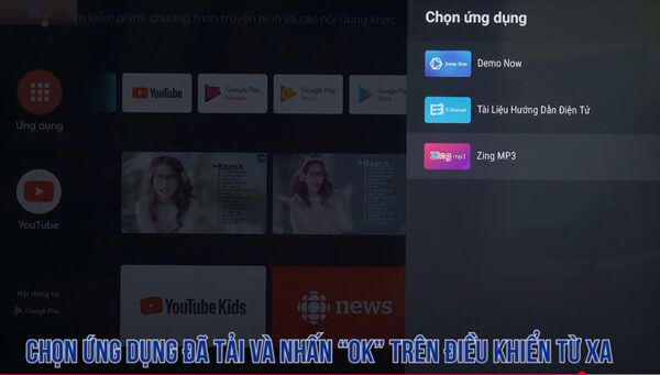 Tải ứng dụng trên Android tivi Panasonic