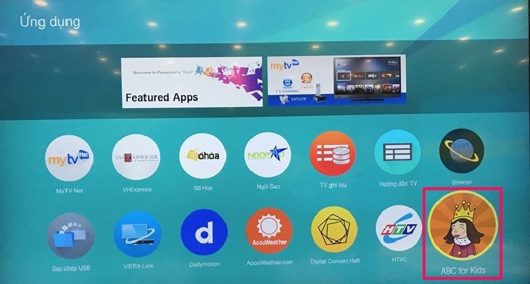 Tải ứng dụng trên Smart tivi Panasonic