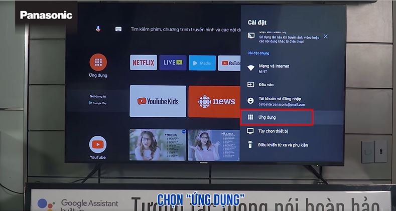 Cách xóa ứng dụng trên tivi Panasonic