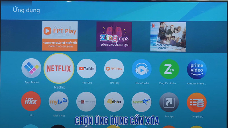 Cách xóa ứng dụng trên tivi Panasonic