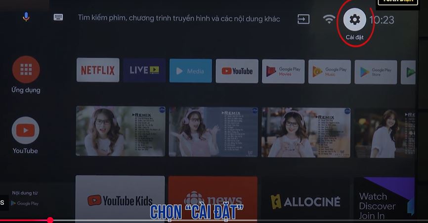 Cách chuyển tivi Android Panasonic về chế độ xuất xưởng
