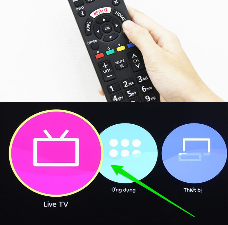 Dò kênh trên Smart tivi Panasonic