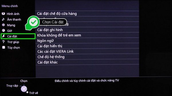 Cách reset smart tivi Panasonic
