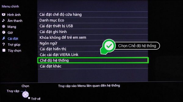 Cách reset smart tivi Panasonic