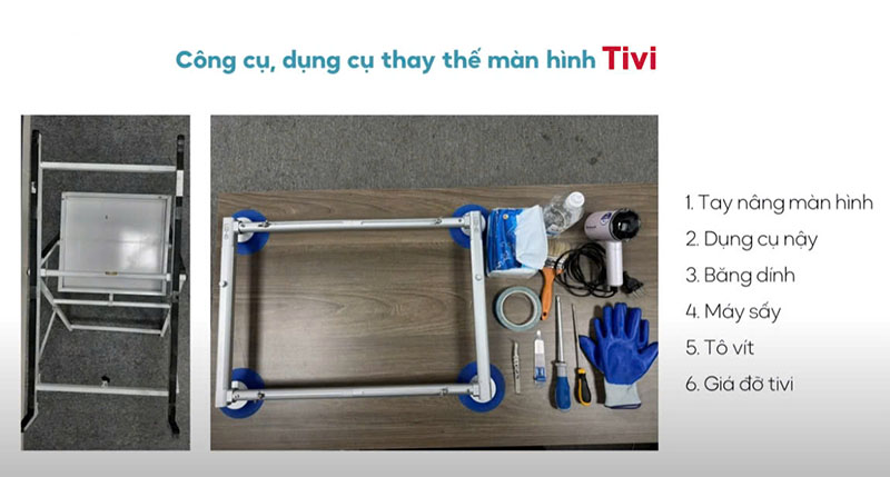Thay màn hình tivi Sony 49 inch