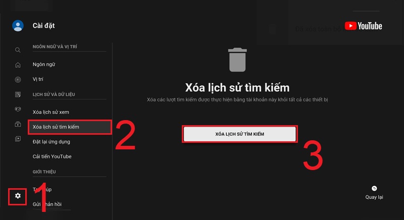 tivi Panasonic không vào được YouTube