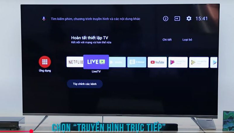 Tự động tắt nguồn trên tivi Android Panasonic