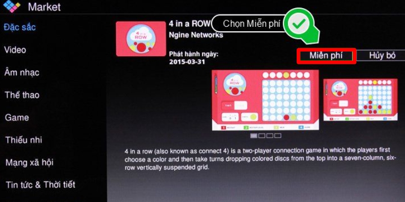 Chơi game trên tivi Panasonic