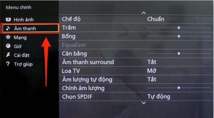 Xuất âm thanh qua cổng Optical trên tivi Panasonic