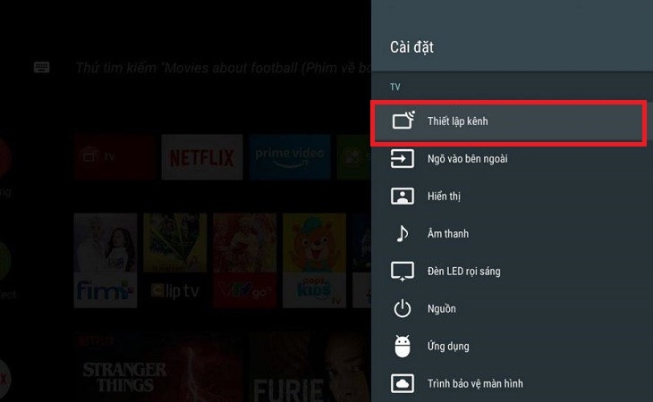 Dò kênh trên tivi Hisense