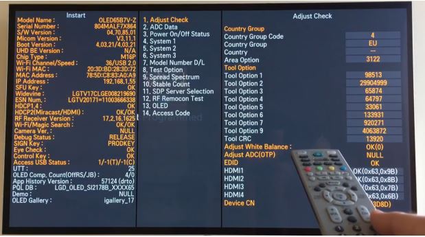 Cách mở Service tivi Panasonic