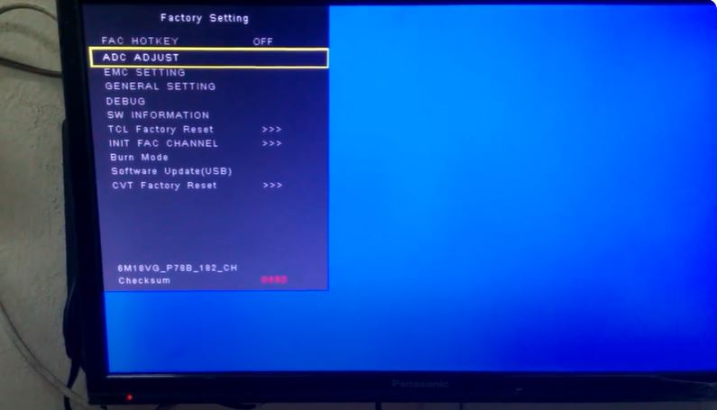 Cách mở Service tivi Panasonic