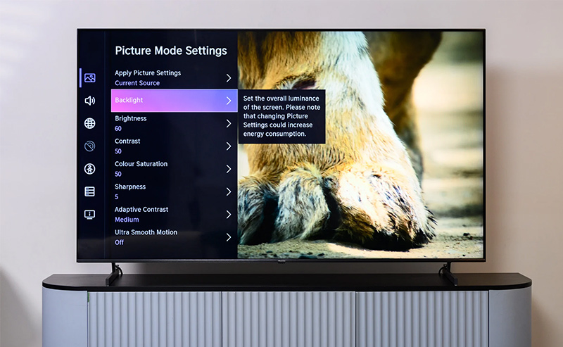 Cài đặt hình ảnh trên tivi Hisense