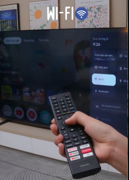 Kết nối Internet cho tivi Hisense