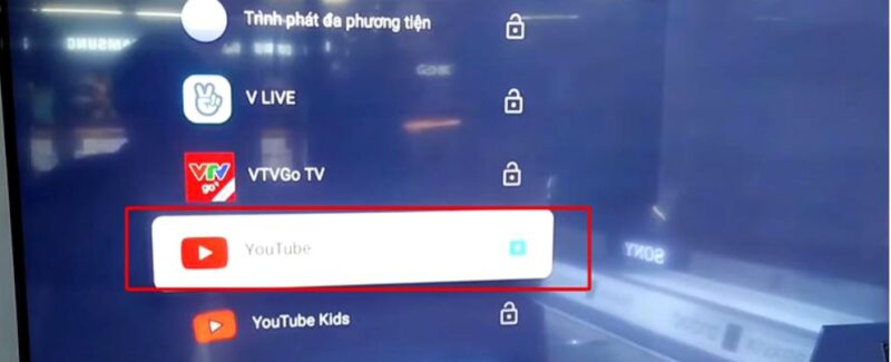 Khóa YouTube trên tivi Panasonic