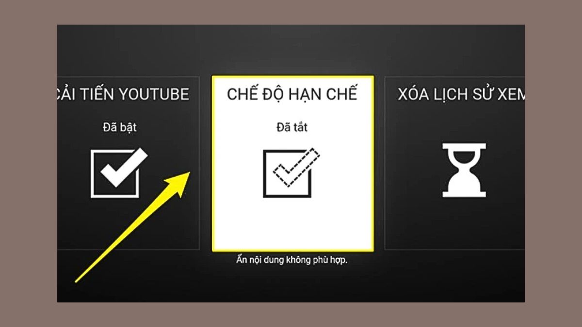 Khóa YouTube trên tivi Panasonic