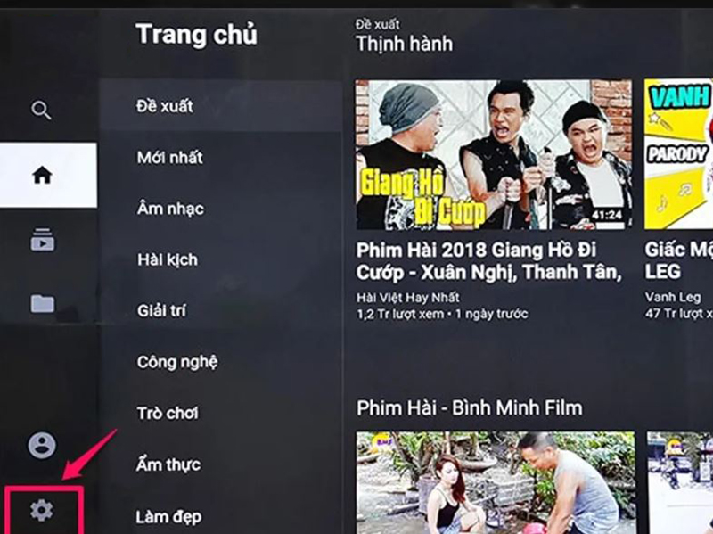 Cách xóa lịch sử YouTube trên tivi Panasonic