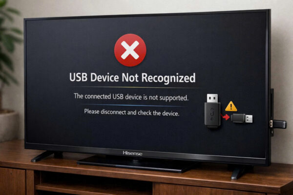 Tivi Hisense không nhận USB